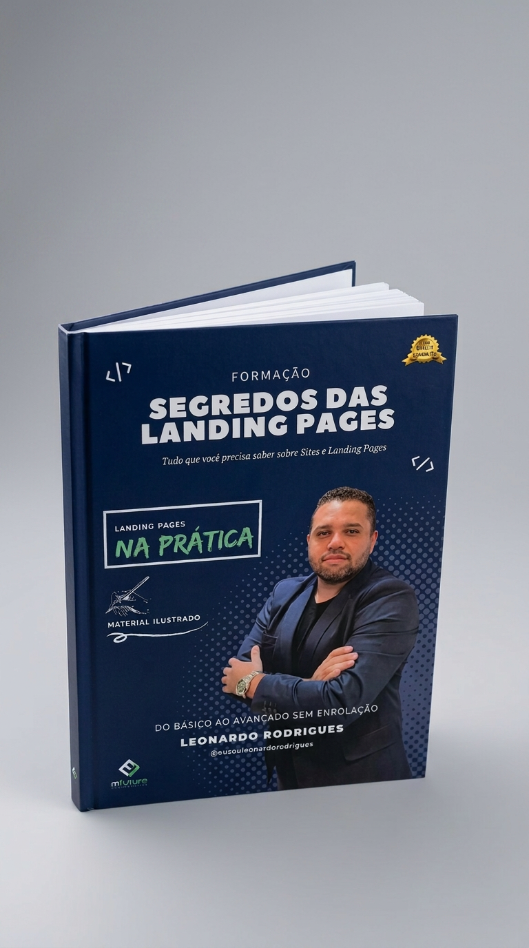 Material impresso do curso Criação de Sites e Landing Pages da MFuture Company